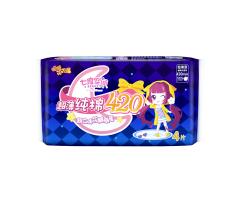 七度空(kōng)間(jiān)純棉超薄420mm加長(cháng)夜用(yòng)4片